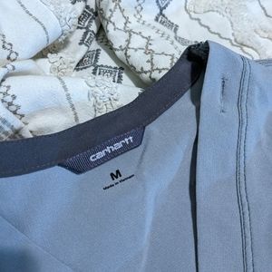 Carhartt Force Flex Vneck Media Scrub Top light grey